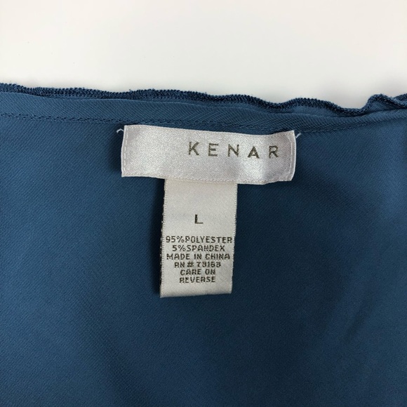 Kenar Sleeveless Blue Top Size L - Picture 2 of 4
